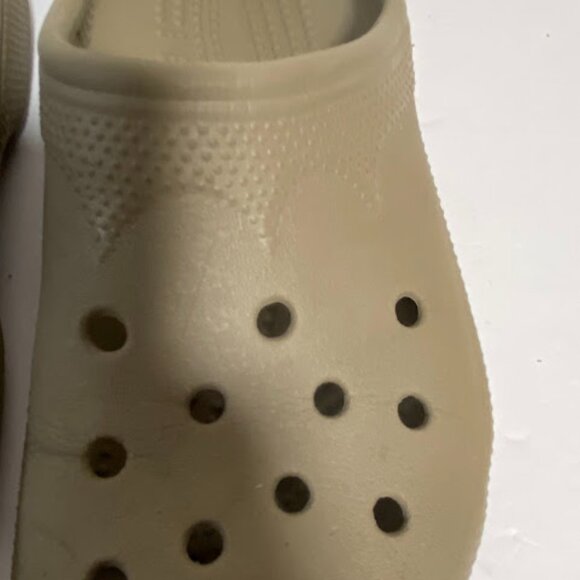 Crocs Classic Khaki Slides Clog Size Women's 8-9 Men's 6-7 - Picture 3 of 9
